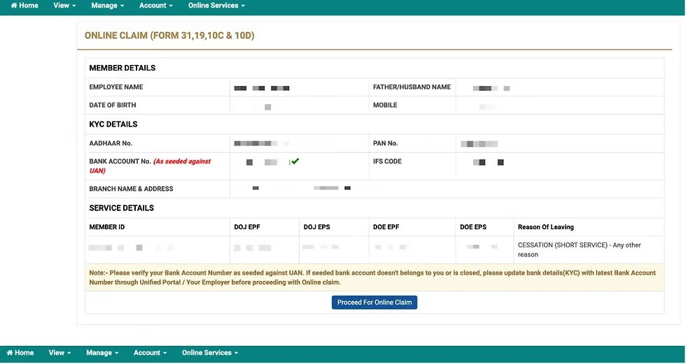 EPF Withdrawal Process for NRIs