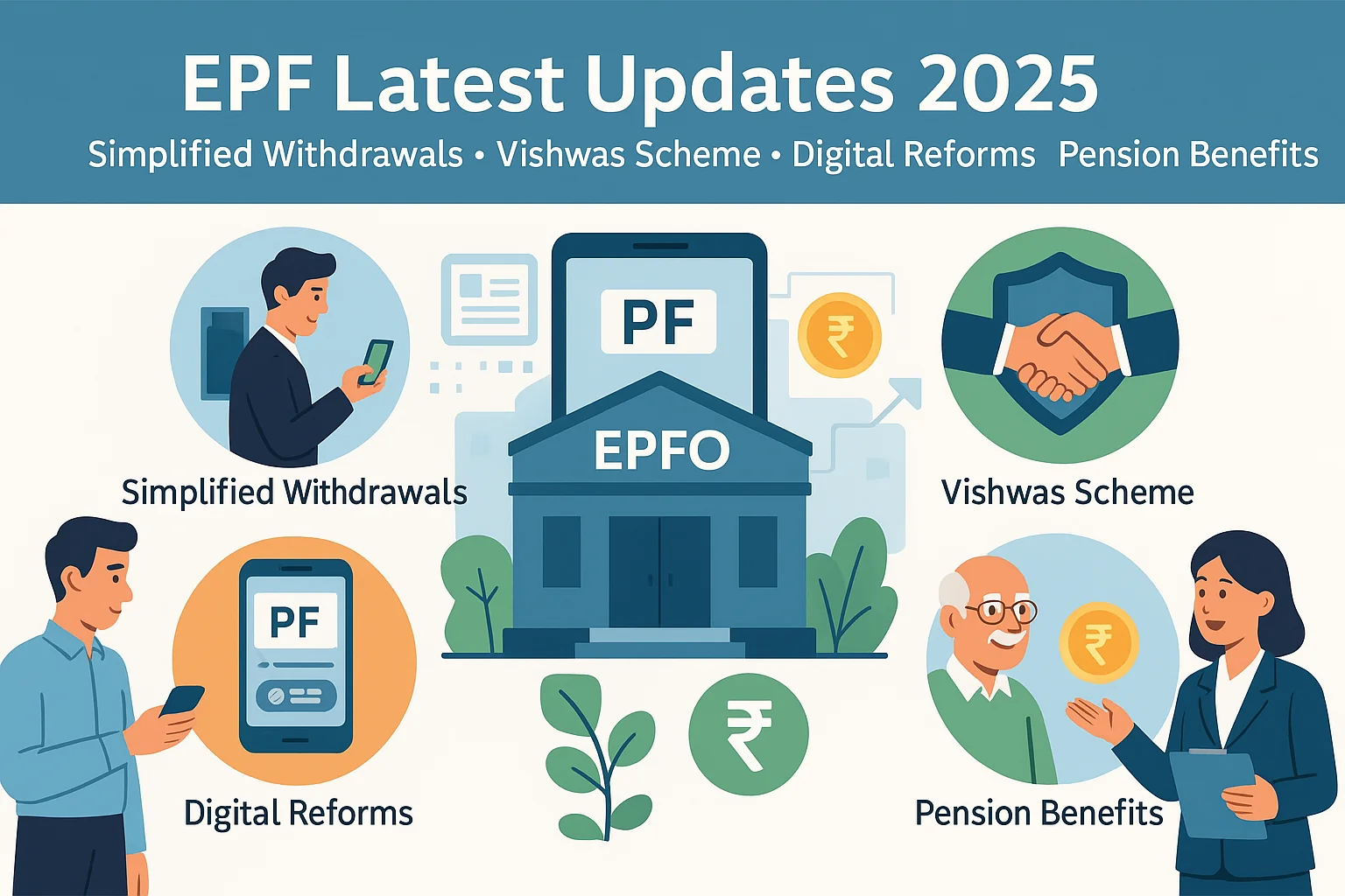 EPF Latest Rule Updates 2025: Simplified Withdrawals, Vishwas Scheme, Digital Reforms & Pension Benefits