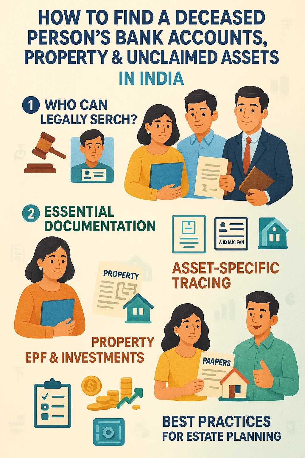 How to Find a Deceased Person’s Bank Accounts, Property & Unclaimed Assets in India