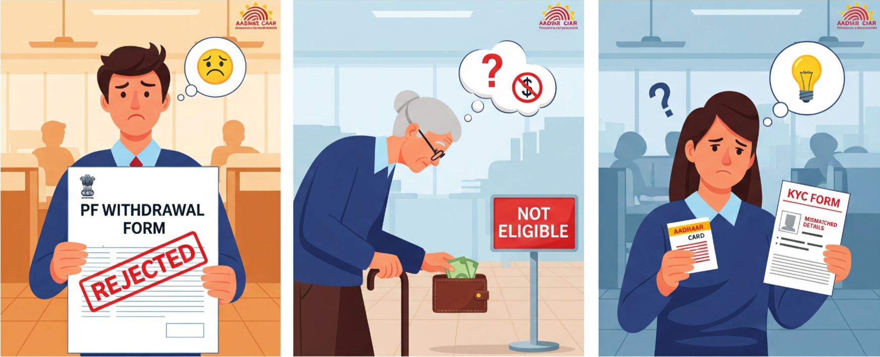 Consequences of overlapping dates in EPF