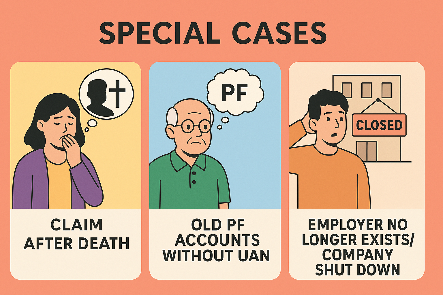 Special Cases in demographic reasons in EPF claims