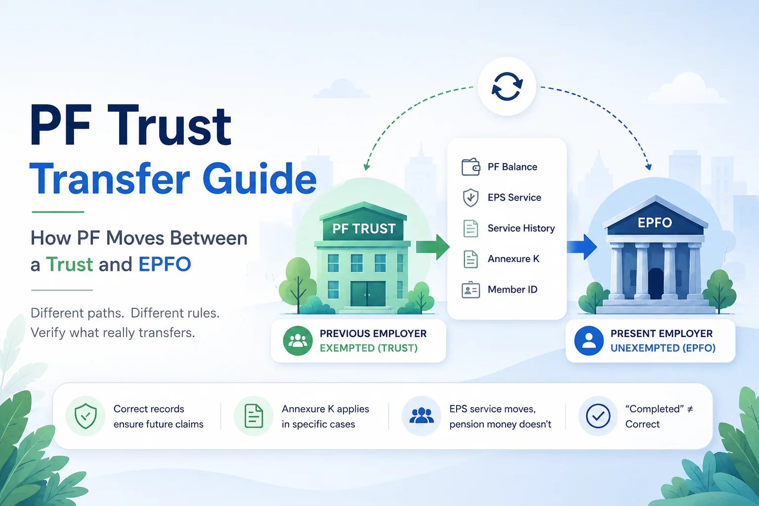 PF Trust Transfer Guide: How PF Moves Between a Trust and EPFO