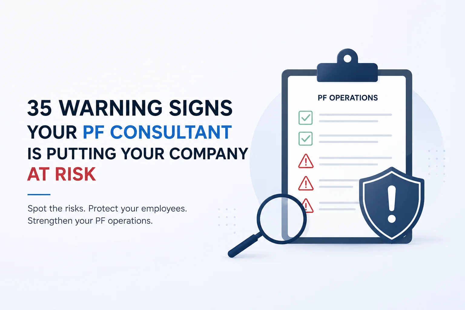 35 Warning Signs Your PF Consultant Is Putting Your Company at Risk