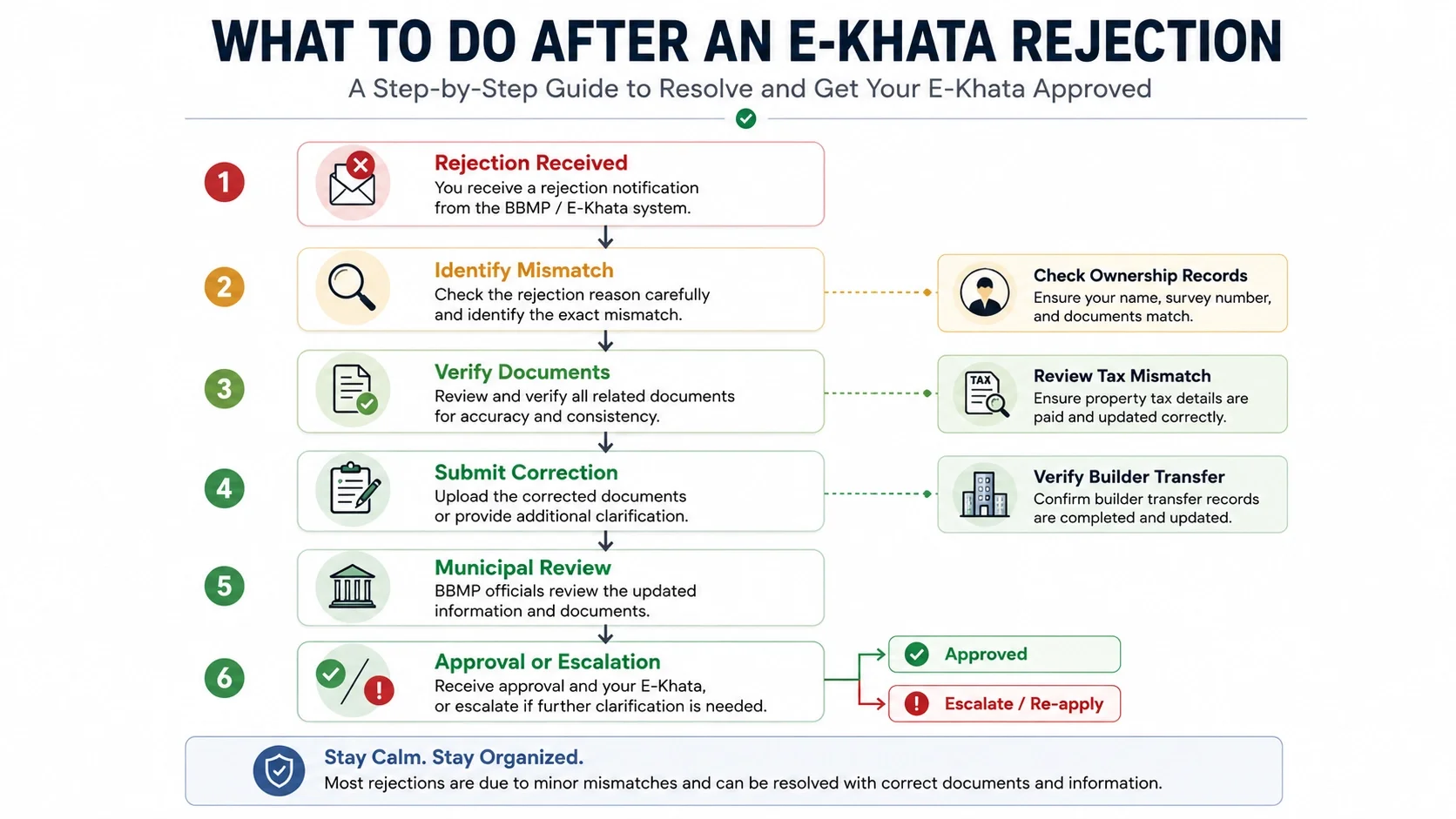 WHAT TO DO AFTER AN E-KHATA REJECTION