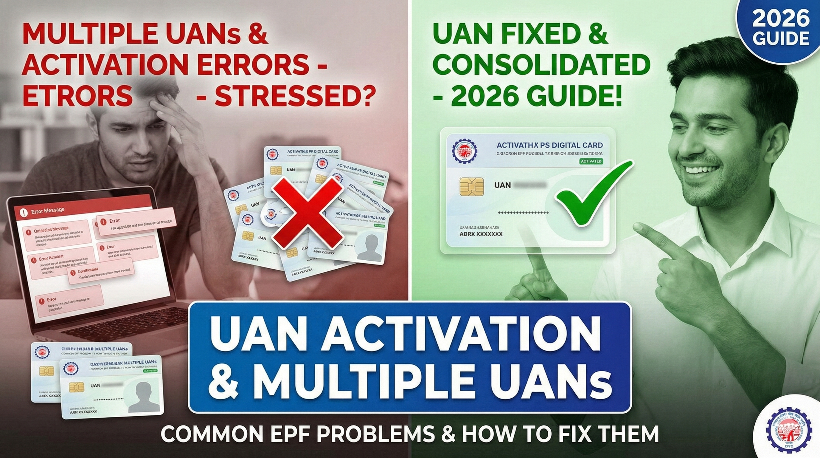 UAN Activation & Multiple UANs: Common EPF Problems and How to Fix Them (2026 Guide)