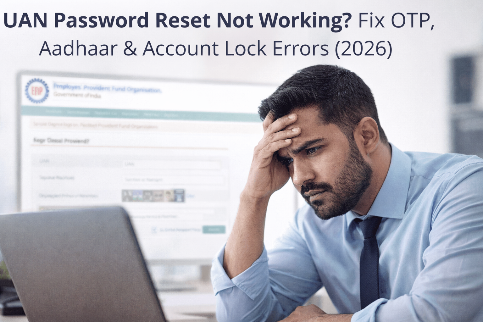 UAN Password Reset Not Working? Fix OTP, Aadhaar & EPF Account Lock Errors 