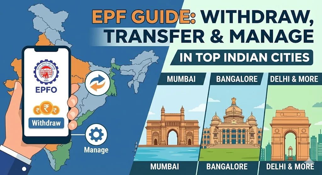 How to Withdraw, Transfer & Manage EPF in Top Indian Cities - Mumbai, Bangalore, Delhi & more