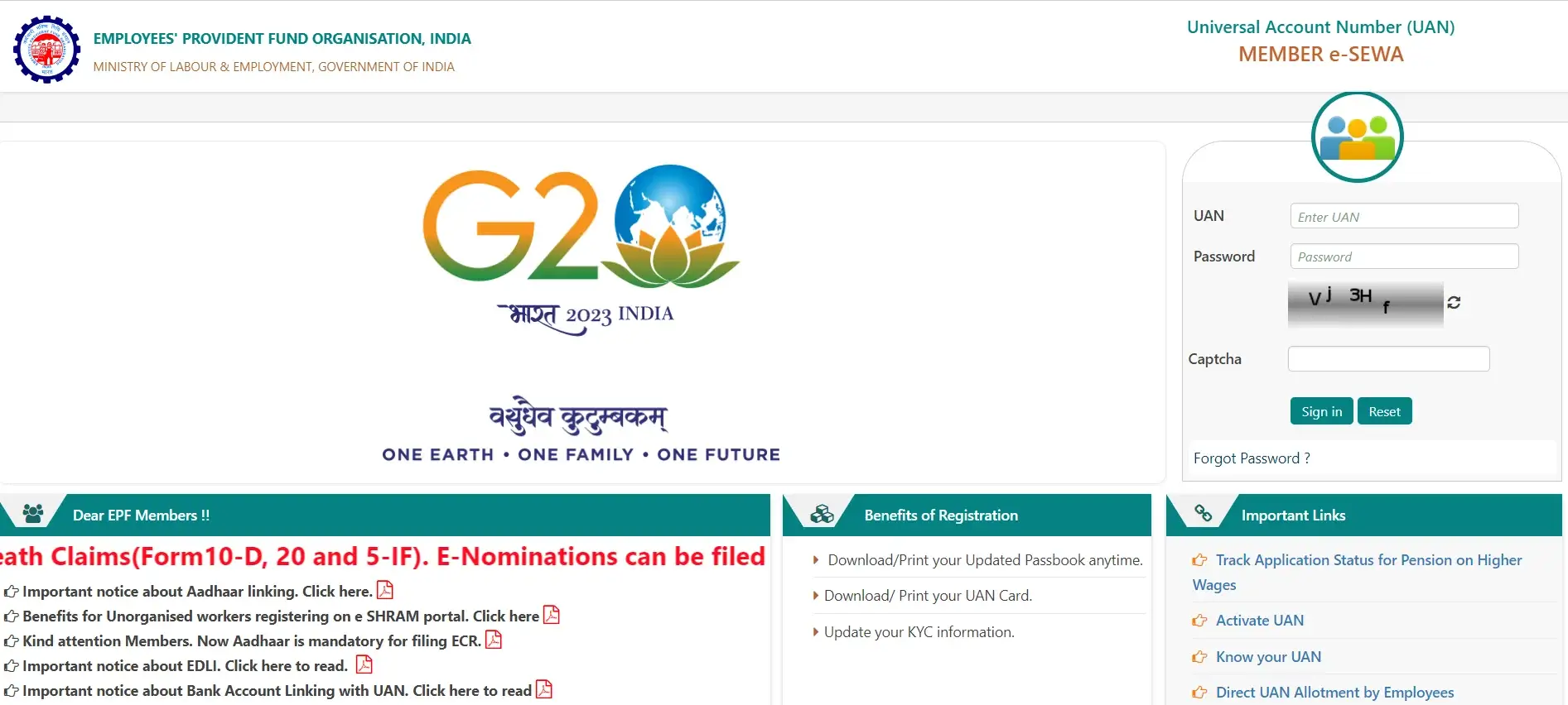 pf login epf login - member portal