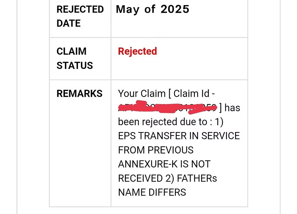Top Reasons Your EPF Claim Was Rejected Due to EPS Issues