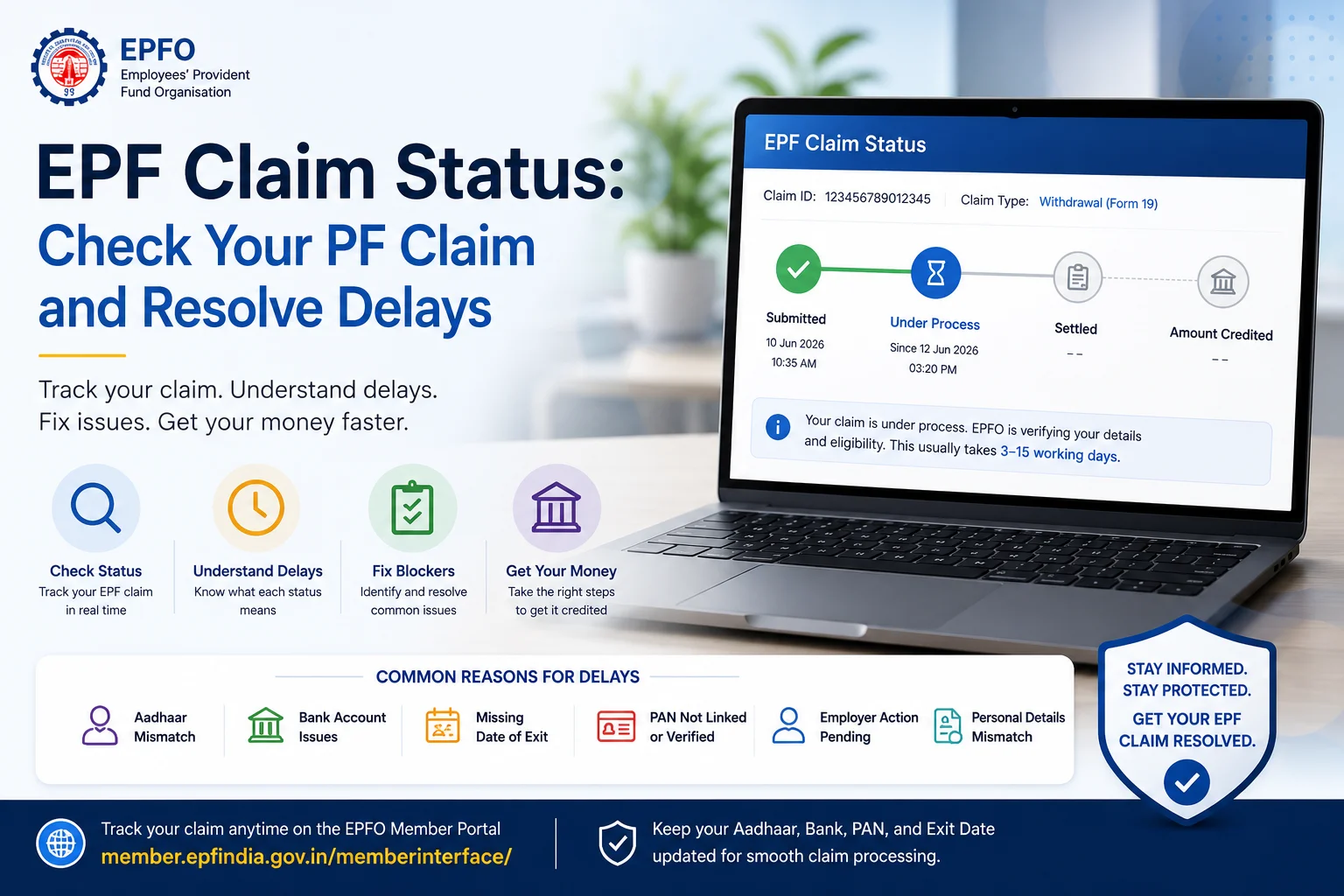 EPF Claim Status: Check Your PF Claim and Resolve Delays