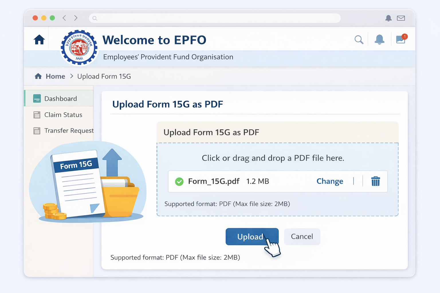 How to Submit Form 15G / 15H Online
