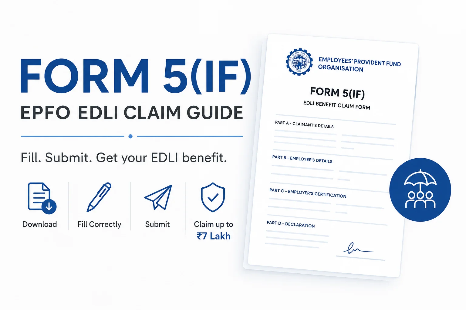 Form 5IF (2026): Download, Fill & Claim Up to ₹7 Lakh EDLI Benefit